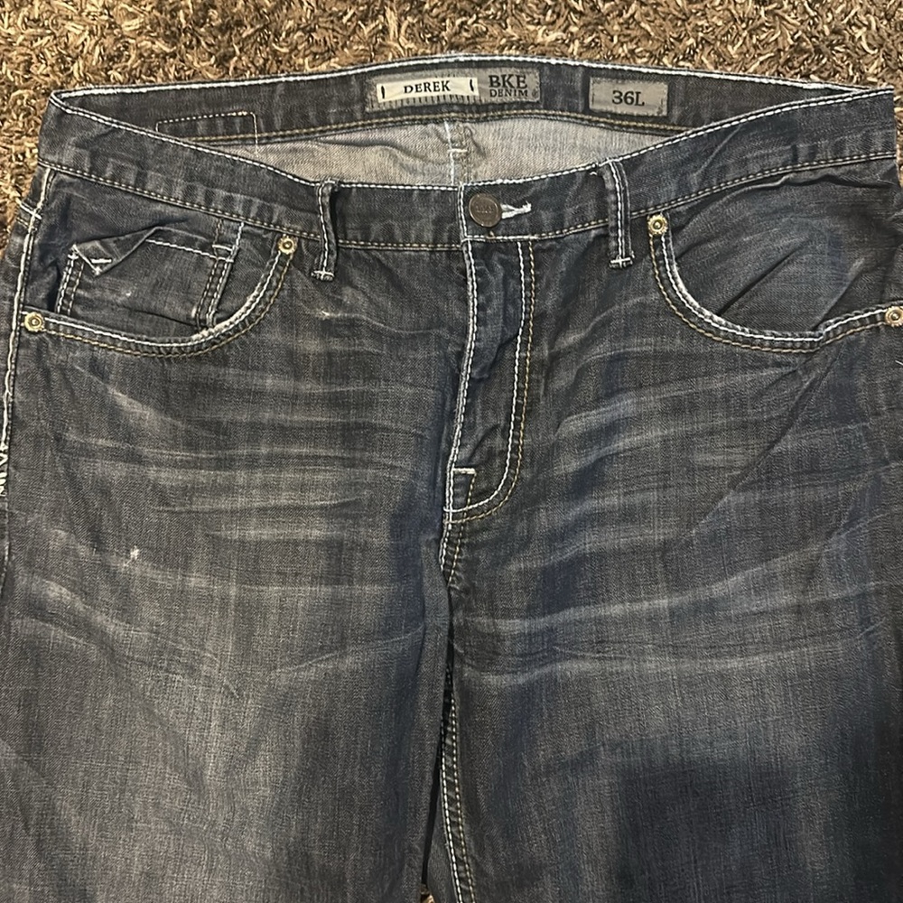 BKE Jeans -Gently used condition- see all pics - pricing reflects wear.